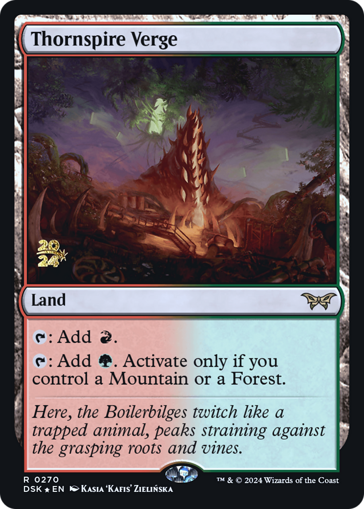 Image of Thornspire Verge (PRE-270) - Duskmourn: House of Horror Promos Foil