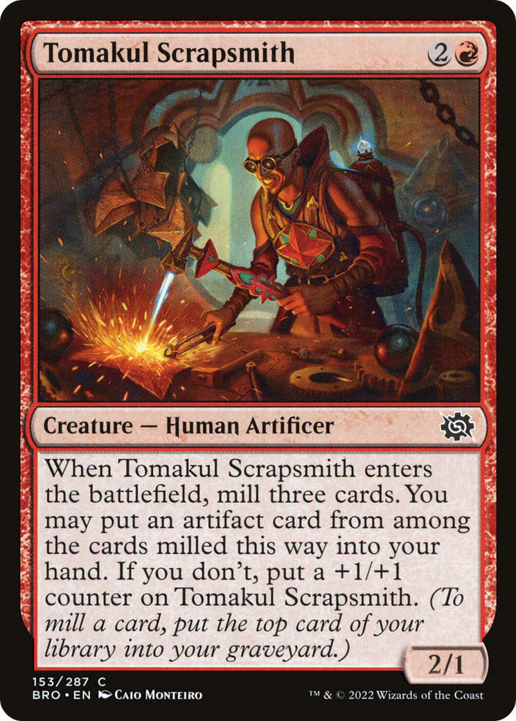 Image of Tomakul Scrapsmith (BRO-153) - The Brothers' War Foil