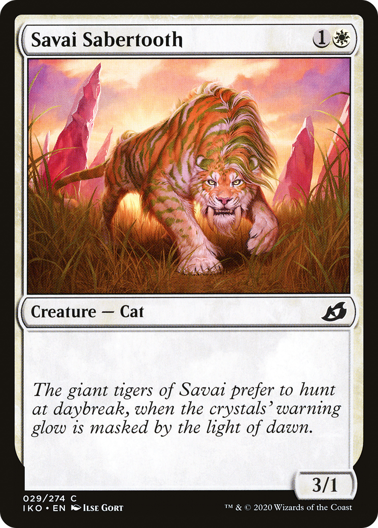 Image of Savai Sabertooth (IKO-029) - Ikoria: Lair of Behemoths Foil
