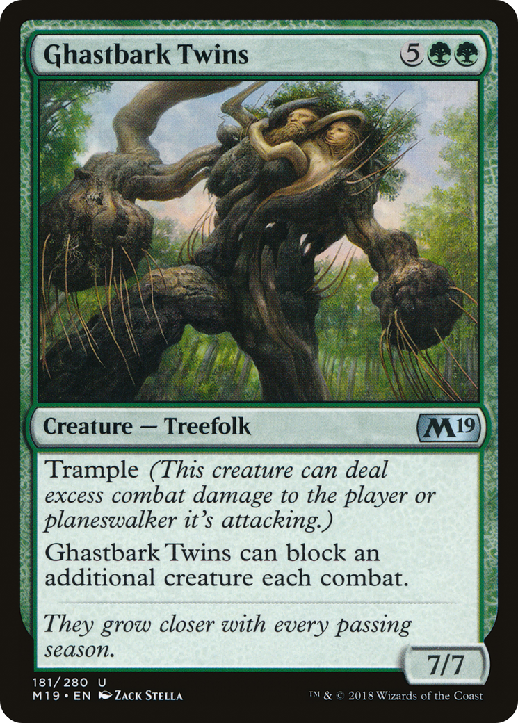 Image of Ghastbark Twins (M19-181) - Core Set 2019 Foil