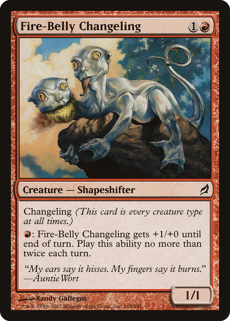 Image of Fire-Belly Changeling (LRW-164) - Lorwyn Foil