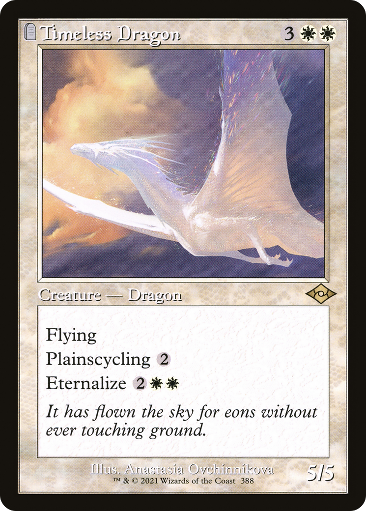 Image of Timeless Dragon (Retro Frame) (MH2-388) - Modern Horizons 2: (tombstone) Foil