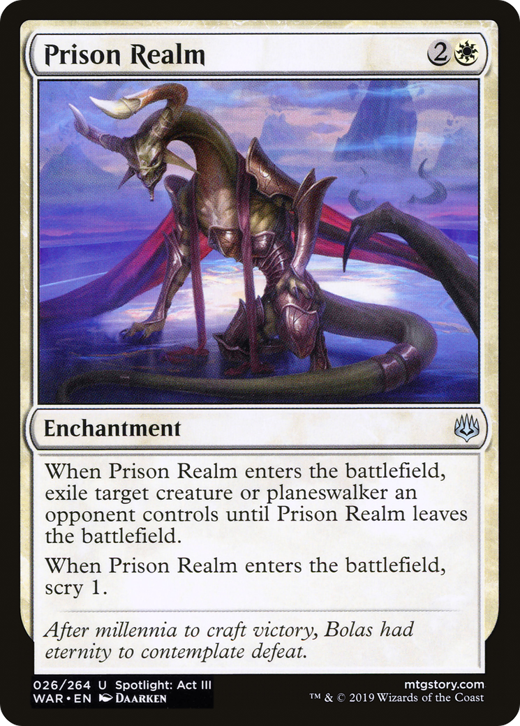 Image of Prison Realm (WAR-026) - War of the Spark Foil