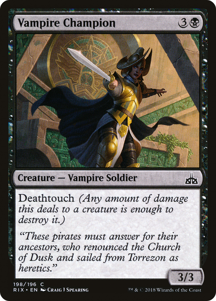 Image of Vampire Champion (RIX-198) - Rivals of Ixalan