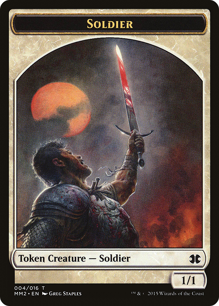 Image of Soldier Token (MM2-004) - Modern Masters 2015 Tokens