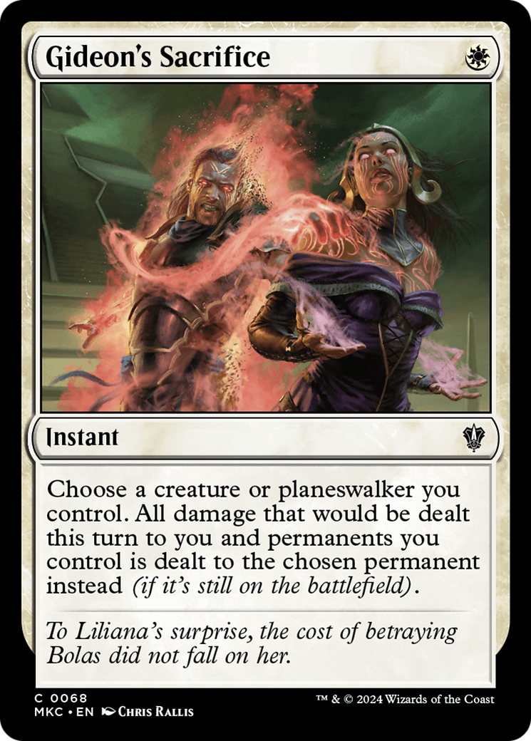 Image of Gideon's Sacrifice (MKC-068) - Murders at Karlov Manor Commander
