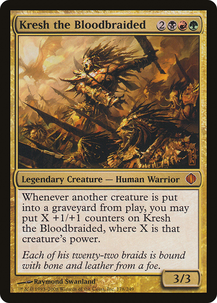 Image of Kresh the Bloodbraided (ALA-178) - Shards of Alara Foil
