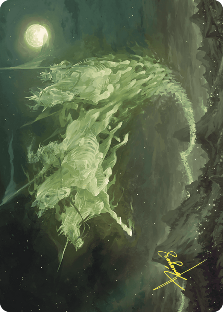 Image of Moonshaker Cavalry // Moonshaker Cavalry (AWOE-005) - Wilds of Eldraine Art Series (Borderless) Foil