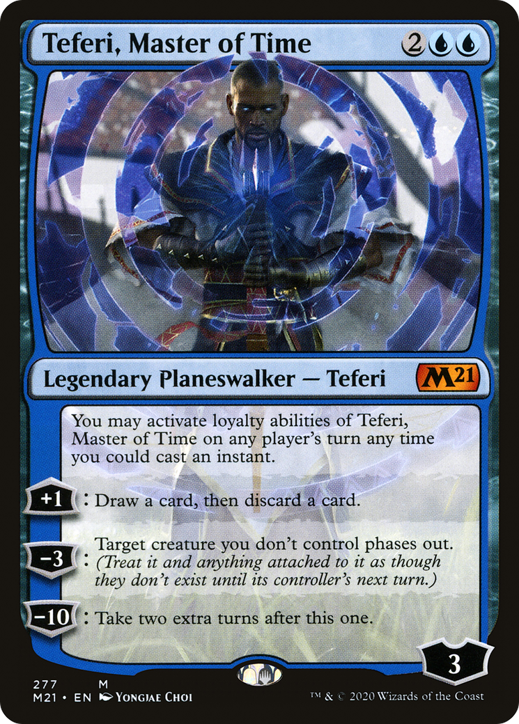 Image of Teferi, Master of Time (277) (M21-277) - Core Set 2021 Foil