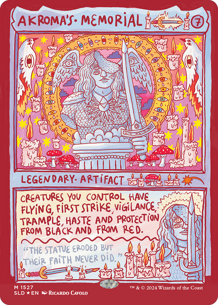 Image of Akroma's Memorial (Rainbow Foil) (SLD-1527) - Secret Lair Drop Foil