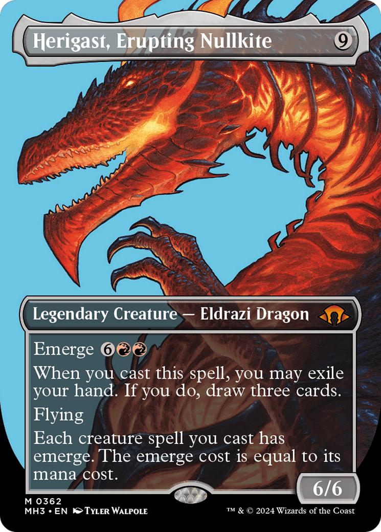 Image of Herigast, Erupting Nullkite (Borderless) (MH3-362) - Modern Horizons 3 (Borderless) Foil