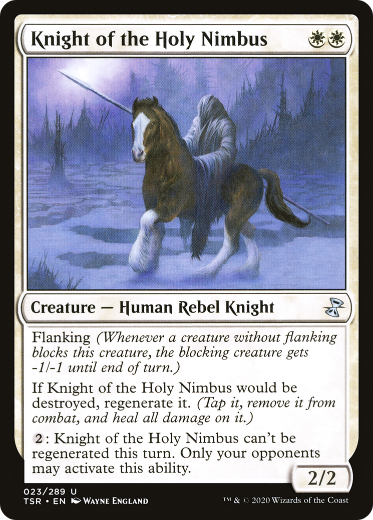 Image of Knight of the Holy Nimbus (TSR-023) - Time Spiral Remastered Foil