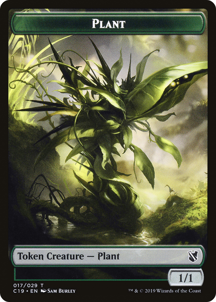 Image of Plant (TC19-017) - Commander 2019 Tokens
