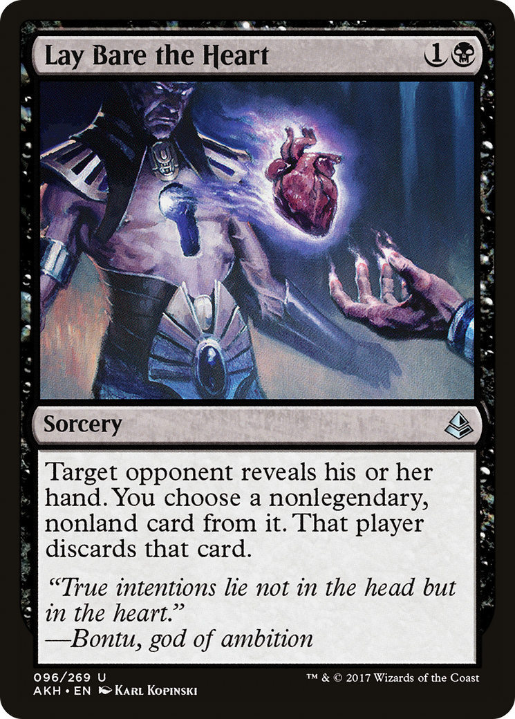 Image of Lay Bare the Heart (AKH-096) - Amonkhet Foil