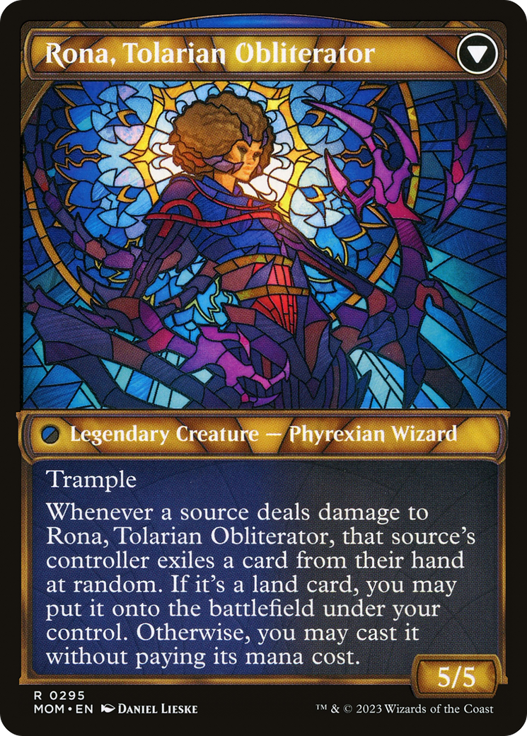 Image of Rona, Herald of Invasion (Showcase) (MOM-295) - March of the Machine: (Showcase)
