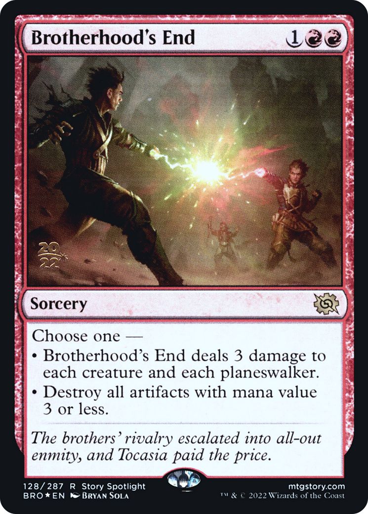 Image of Brotherhood's End (PRE-128) - The Brothers' War Promos Foil
