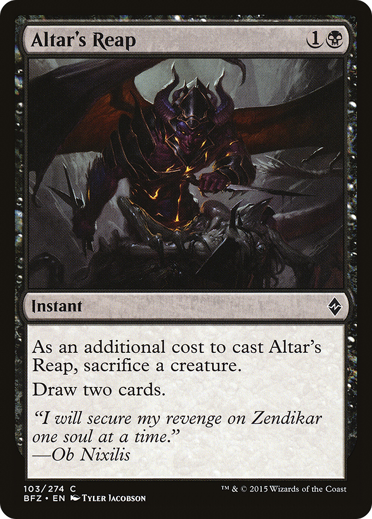 Image of Altar's Reap (BFZ-103) - Battle for Zendikar