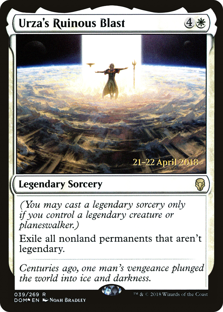 Image of Urza's Ruinous Blast (PRE-039) - Dominaria Promos Foil