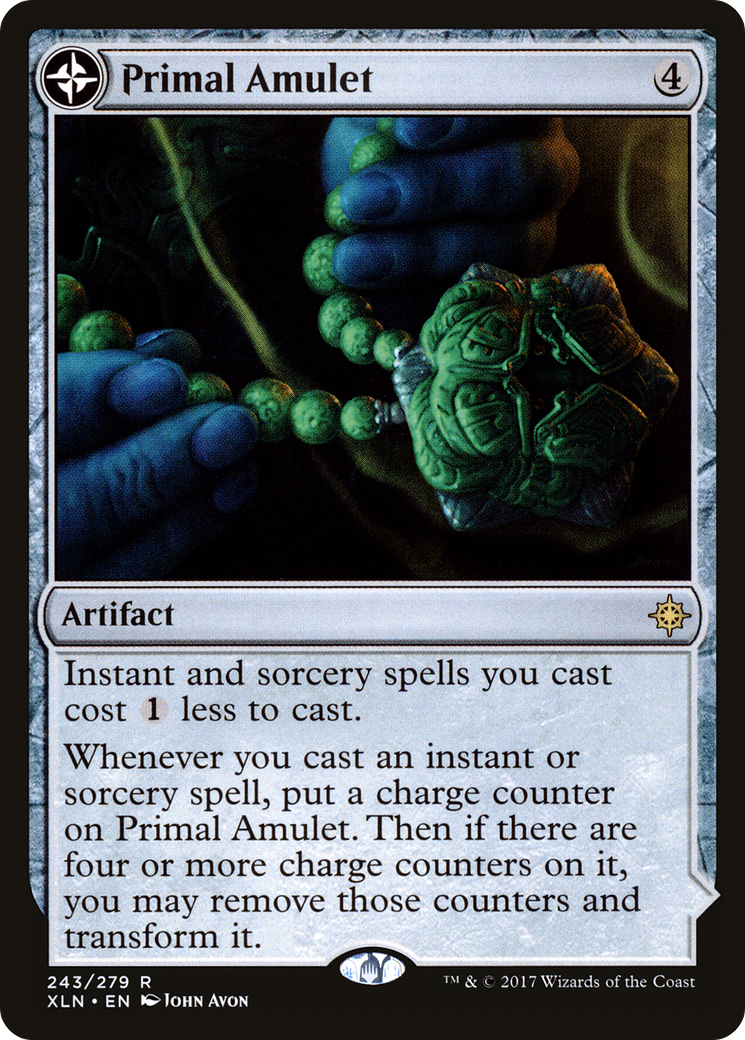 Image of Primal Amulet (XLN-243) - Ixalan: (compasslanddfc) Foil