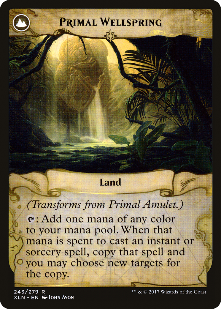 Image of Primal Amulet (XLN-243) - Ixalan: (compasslanddfc) Foil