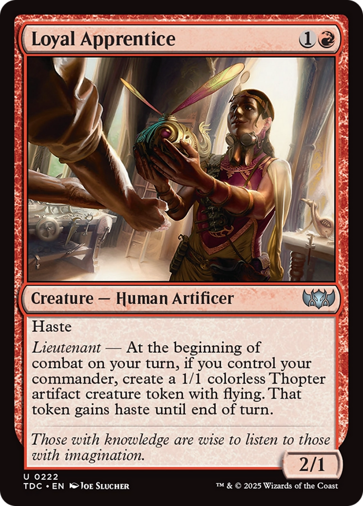 Image of Loyal Apprentice (TDC-222) - Commander: Tarkir: Dragonstorm