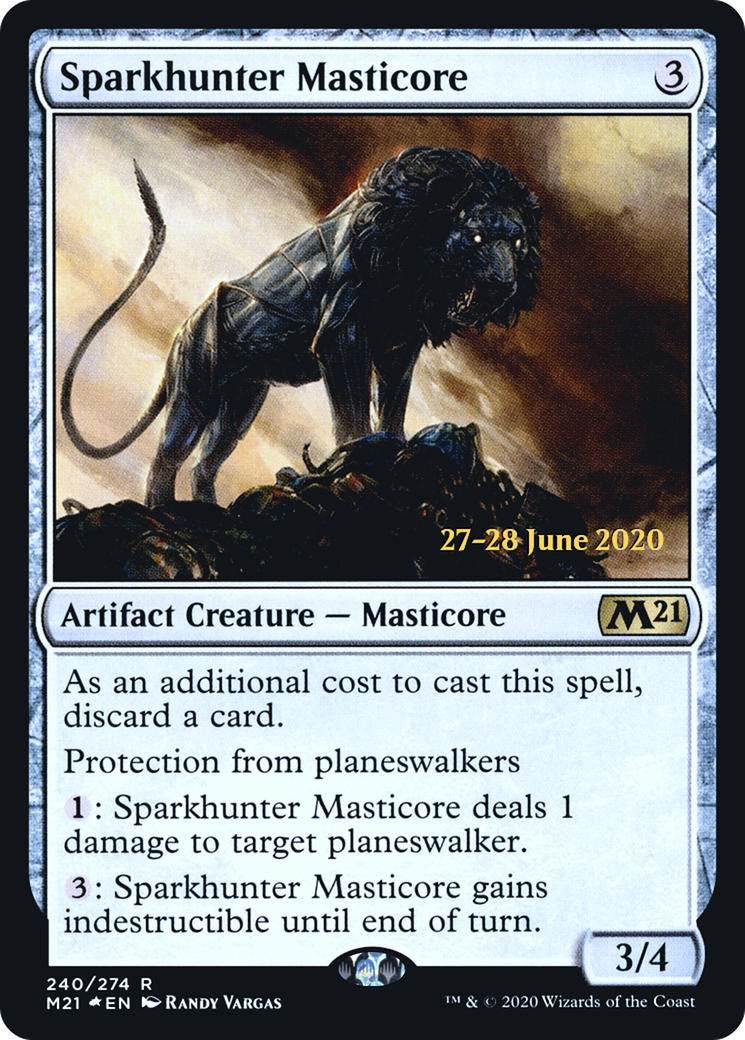 Image of Sparkhunter Masticore (PRE-240S) - Core Set 2021 Promos Foil