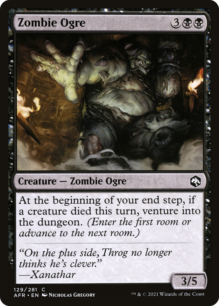 Image of Zombie Ogre (AFR-129) - Adventures in the Forgotten Realms