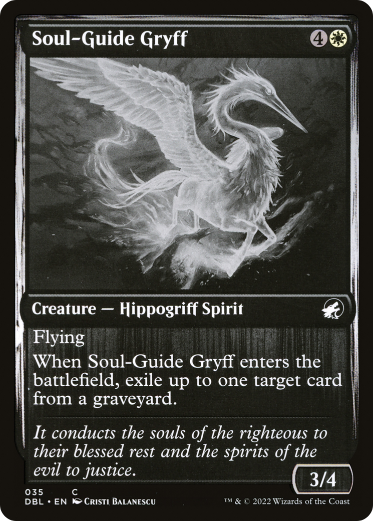 Image of Soul-Guide Gryff (DBL-035) - Innistrad: Double Feature