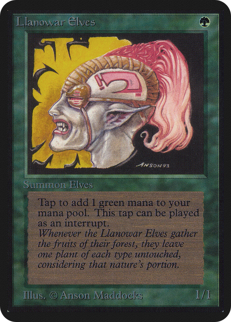 Image of Llanowar Elves (LEA-) - Limited Edition Alpha