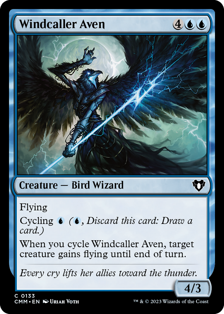 Image of Windcaller Aven (CMM-133) - Commander Masters