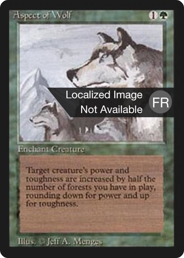Image of Aspect of Wolf (FBB-) - Foreign Black Border