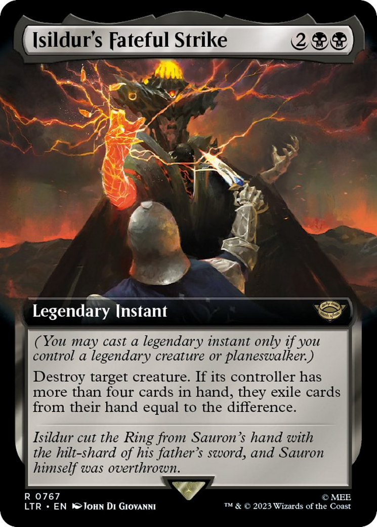 Image of Isildur's Fateful Strike (Extended Art) (Surge Foil) (LTR-767) - The Lord of the Rings: Tales of Middle-earth: (Extended Art) Foil