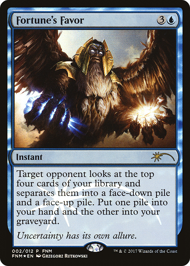 Image of Fortune's Favor (FNM-002) - Friday Night Magic 2017 Foil