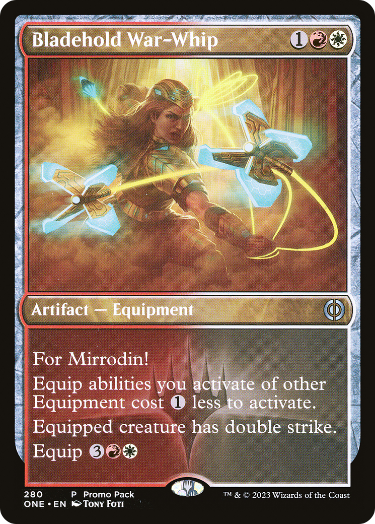 Image of Bladehold War-Whip (PPONE-280) - Phyrexia: All Will Be One Foil
