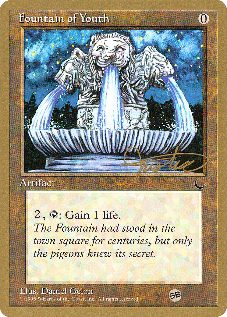 Image of Fountain of Youth - 1996 Mark Justice (DRK) (SB) (WCD-) - Pro Tour Collector Set