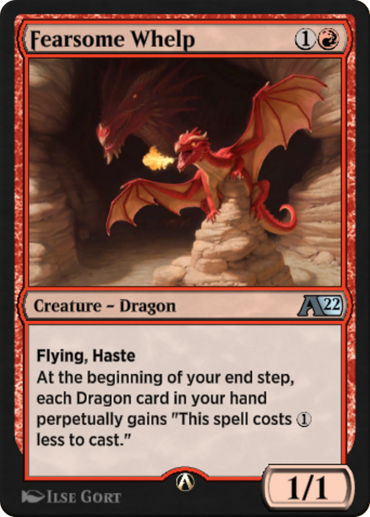 Image of Fearsome Whelp (Y22-040) - Alchemy: Innistrad