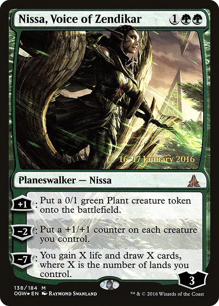 Image of Nissa, Voice of Zendikar (PRE-138) - Oath of the Gatewatch Promos Foil