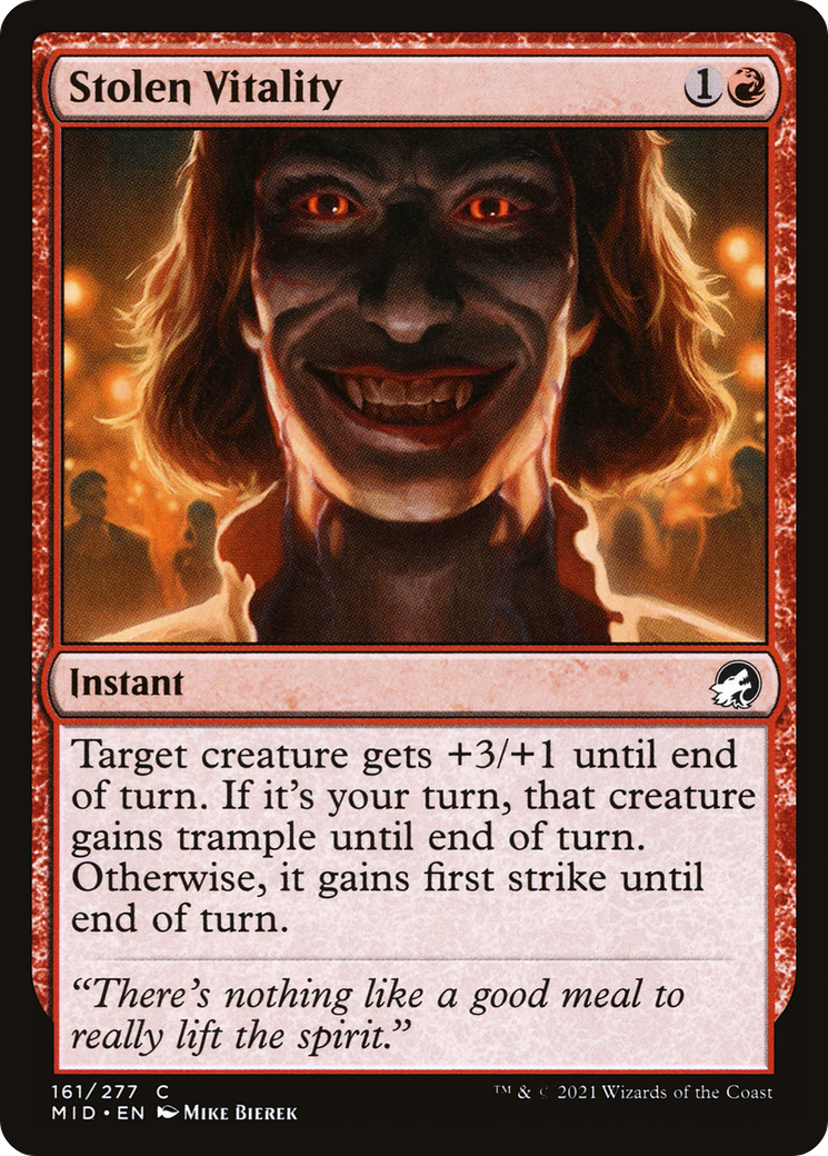 Image of Stolen Vitality (MID-161) - Innistrad: Midnight Hunt Foil