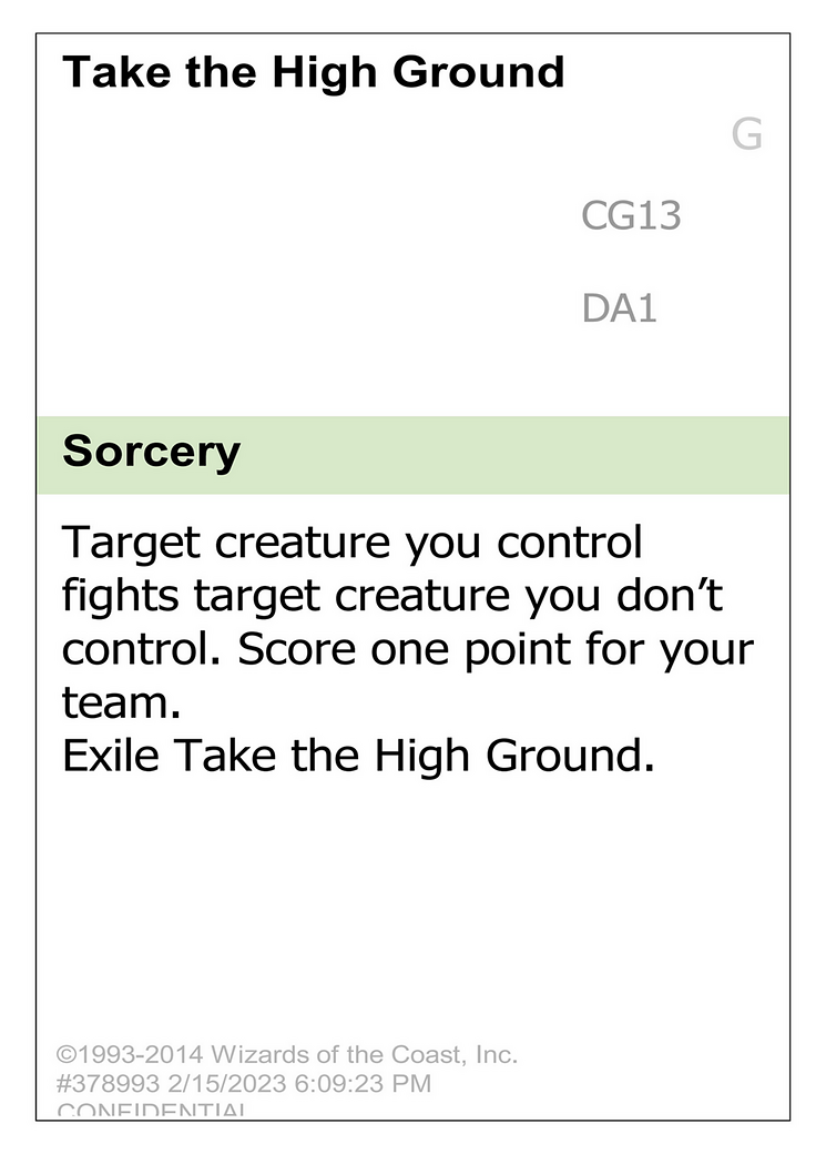 Image of Take the High Ground (UNK-CG13) - Unknown Event