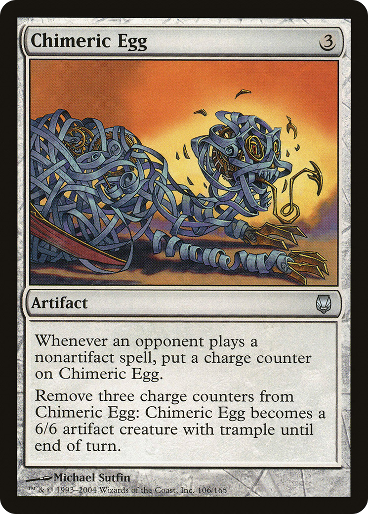 Image of Chimeric Egg (DST-106) - Darksteel Foil