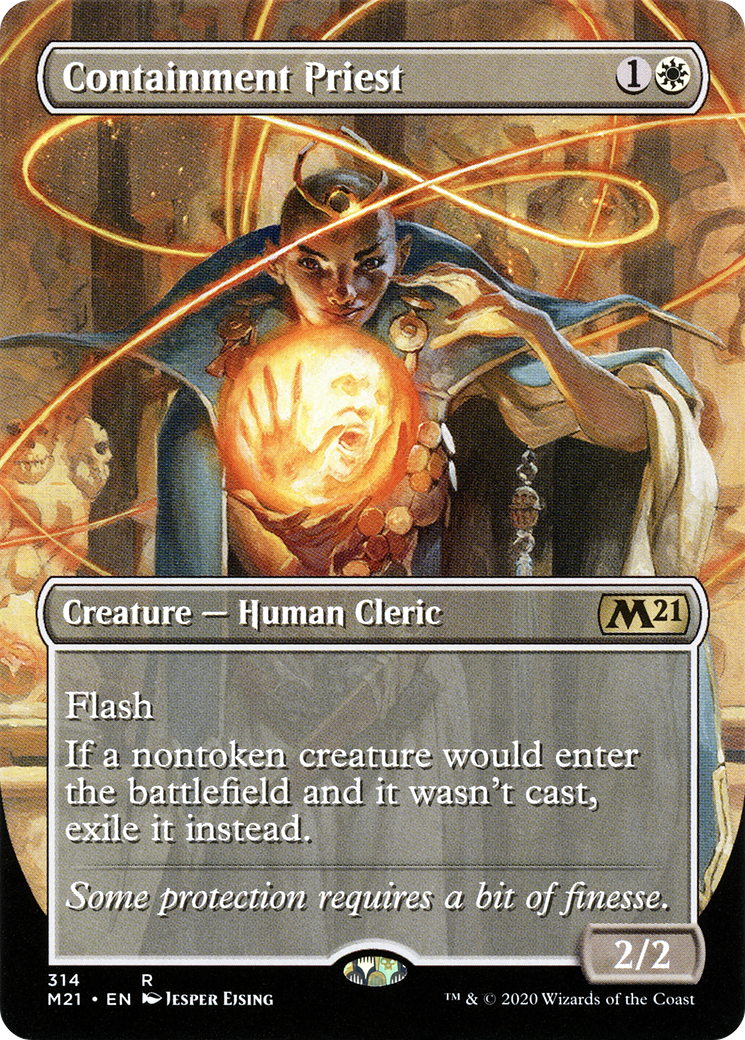 Image of Containment Priest (Alternate Art) (M21-314) - Core Set 2021 (Borderless)