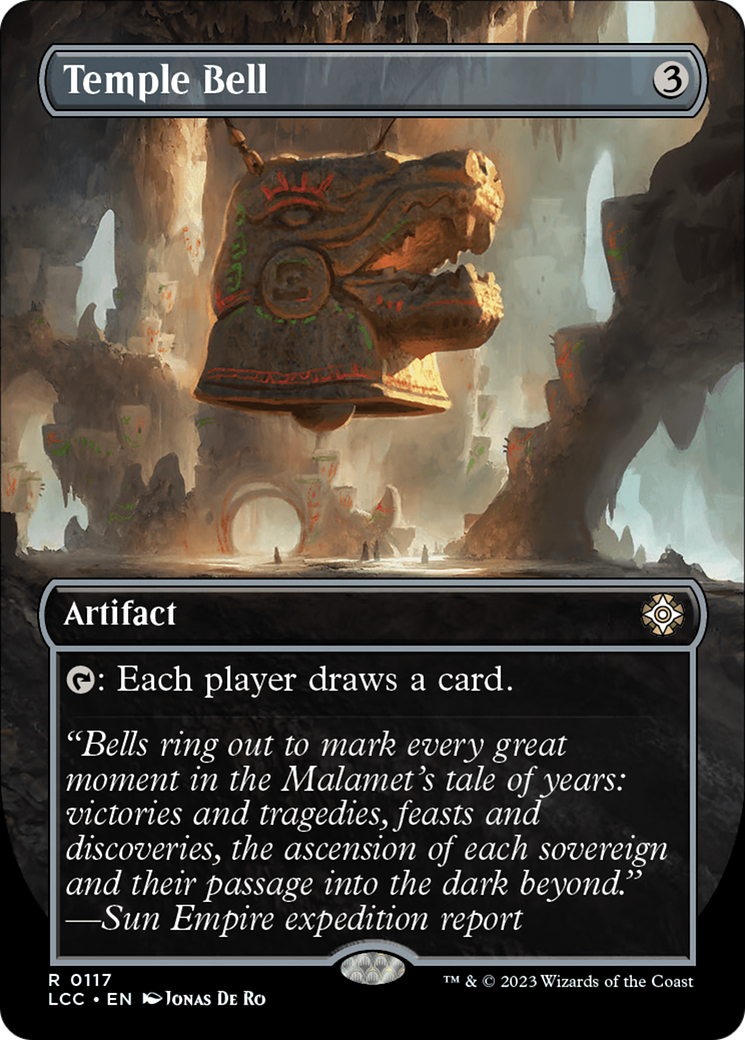 Image of Temple Bell (Borderless) (LCC-117) - The Lost Caverns of Ixalan Commander (Borderless)