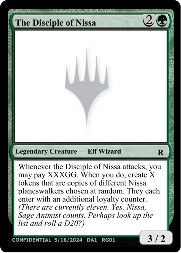 Image of The Disciple of Nissa (UNK-RG01B) - Unknown Event
