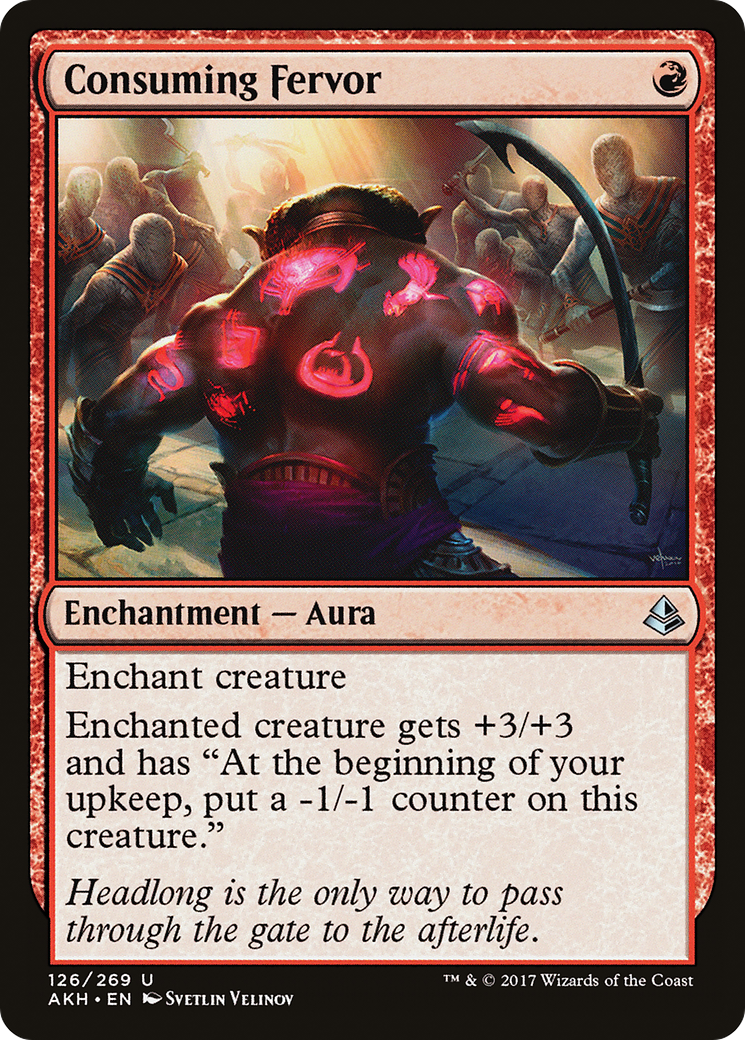 Image of Consuming Fervor (AKH-126) - Amonkhet Foil
