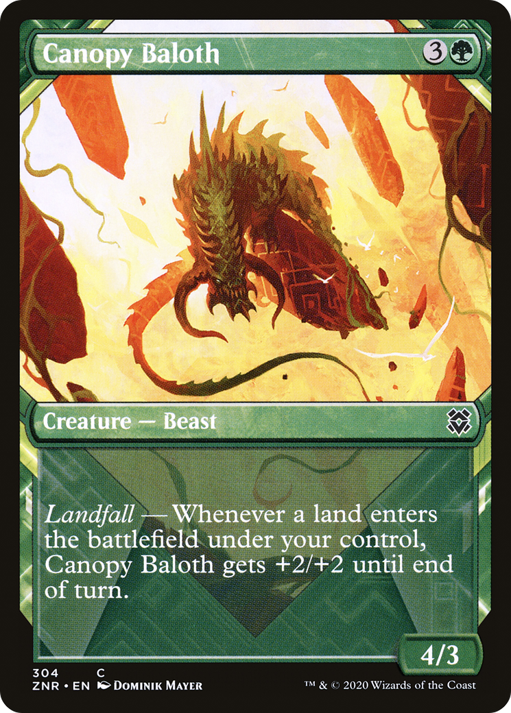 Image of Canopy Baloth (Showcase) (ZNR-304) - Zendikar Rising: (Showcase)