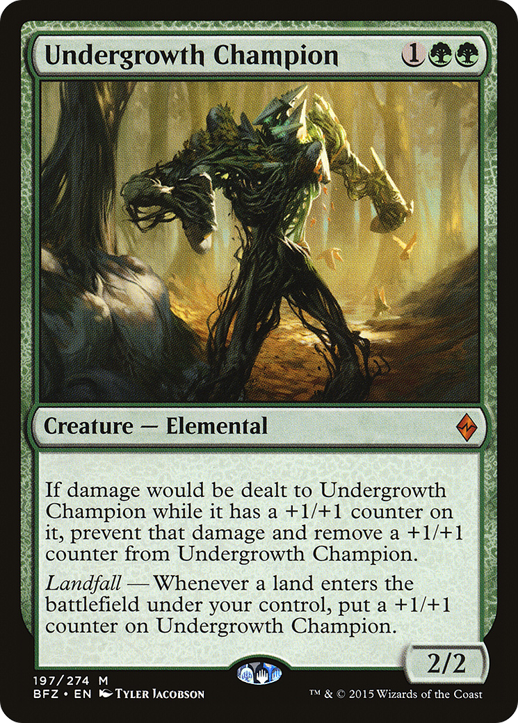 Image of Undergrowth Champion (BFZ-197) - Battle for Zendikar Foil