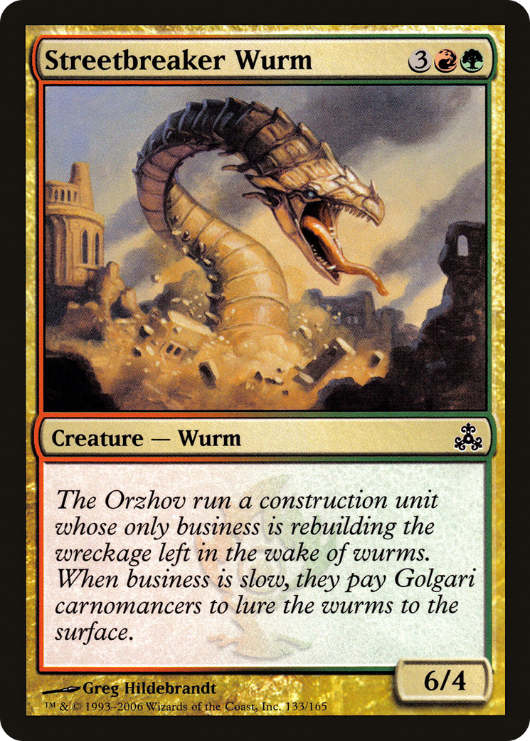 Image of Streetbreaker Wurm (GPT-133) - Guildpact