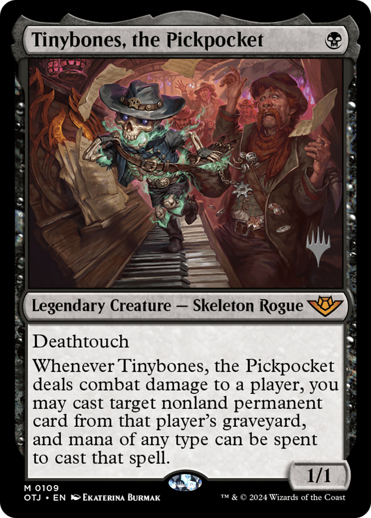 Image of Tinybones, the Pickpocket (PPOTJ-109) - Outlaws of Thunder Junction Promos Foil