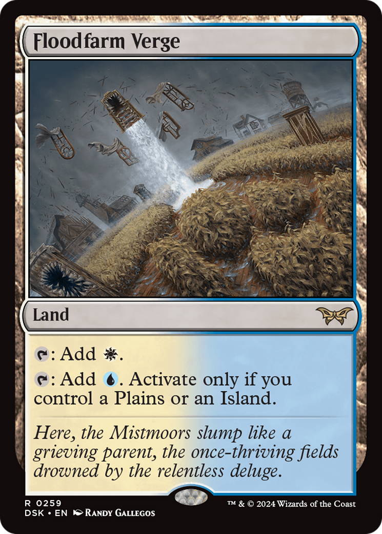 Image of Floodfarm Verge (DSK-259) - Duskmourn: House of Horror Foil