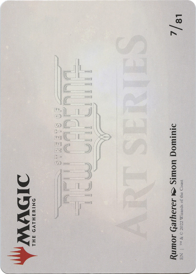 Image of Rumor Gatherer // Rumor Gatherer (ASNC-007) - New Capenna Art Series (Borderless) Foil